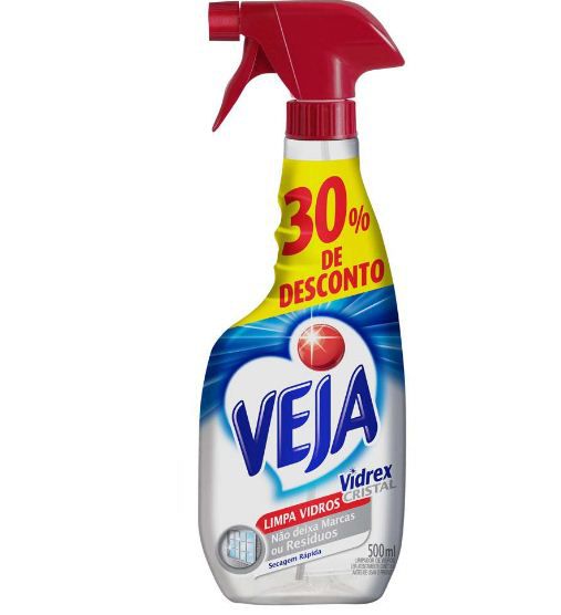 LIMPA VIDROS VEJA VIDREX CRIS 500ML 30% DESC