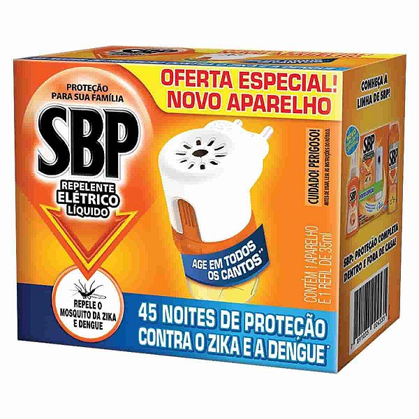 Inseticida Sbp Eletrico Ap+Refil 45 Noites