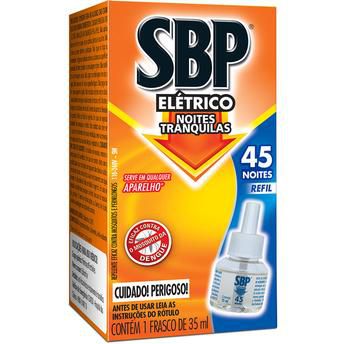 Inseticida Sbp Eletrico 35Ml Refil 45 Noites