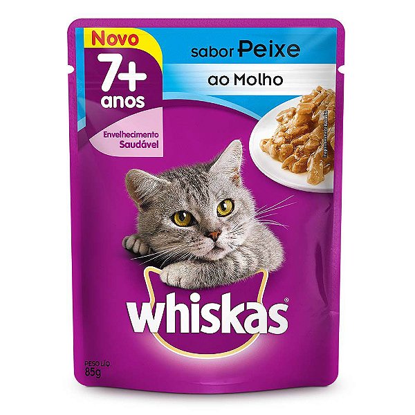 Whiskas 85G 7+ Peixe Ao Molho
