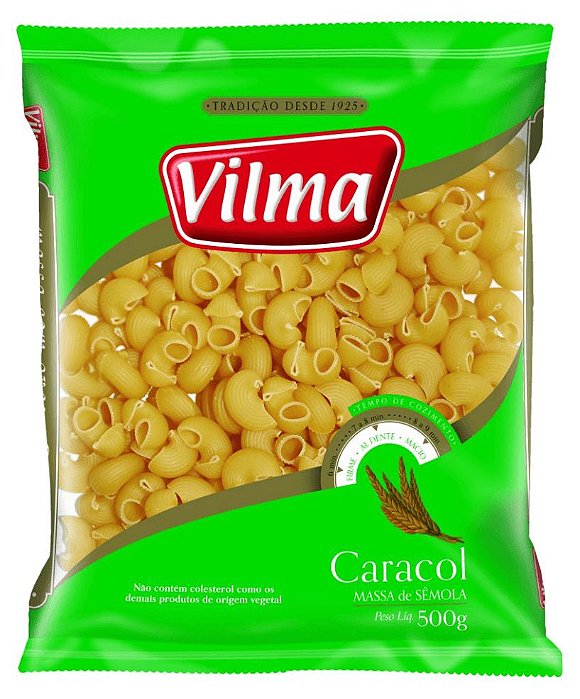 MASSA VILMA 500G CARACOL SEMOLA