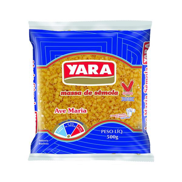 MASSA YARA 500G AVE MARIA SEMOLA