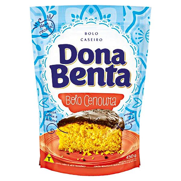 MISTURA PARA BOLO DONA BENTA 450G CENOURA