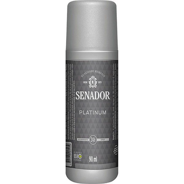 DESODORANTE SENADOR SPRAY 90ML PLATIUM