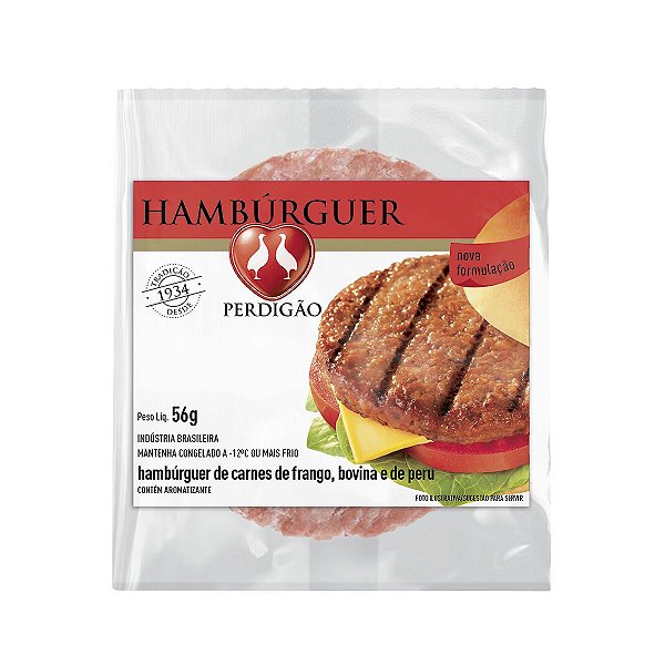 CARNE HAMBURGUER 56G PERDIGAO