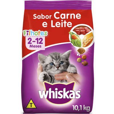 RACAO WHISKAS 500g FILHOTE CARNE E LEITE