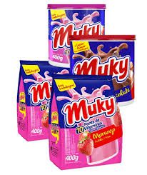 MUKY PO 400G MORANGO SACHE