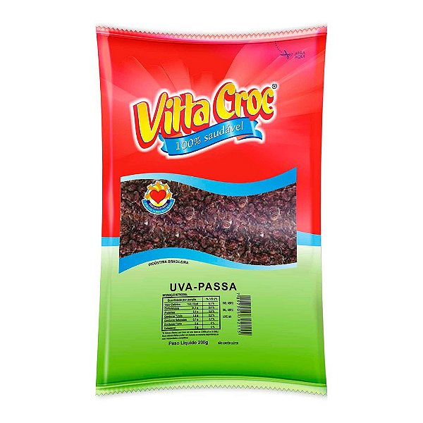 UVAS PASSAS VITTA CROC 200G S/SEMENTE