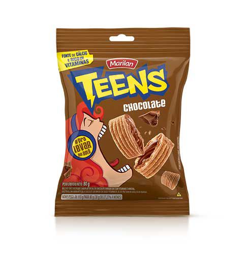 BISCOITO MARILAN TEENS 80G CHOCOLATE