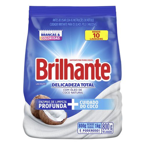 SABAO EM PO BRILHANTE 800G DELICADEZA TOTAL