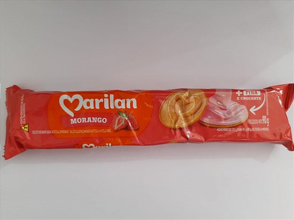 BISCOITO MARILAN 90G RECHEADO MORANGO