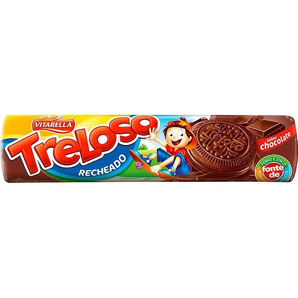 BISCOITO VITARELLA 120G RECH TRELOSO CHOCOLATE