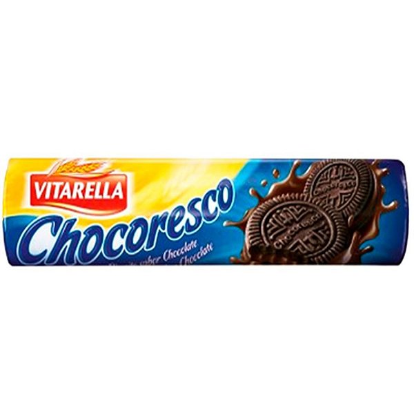 BISCOITO VITARELLA 130G RECHEADO CHOCORESCO CHOCOLATE