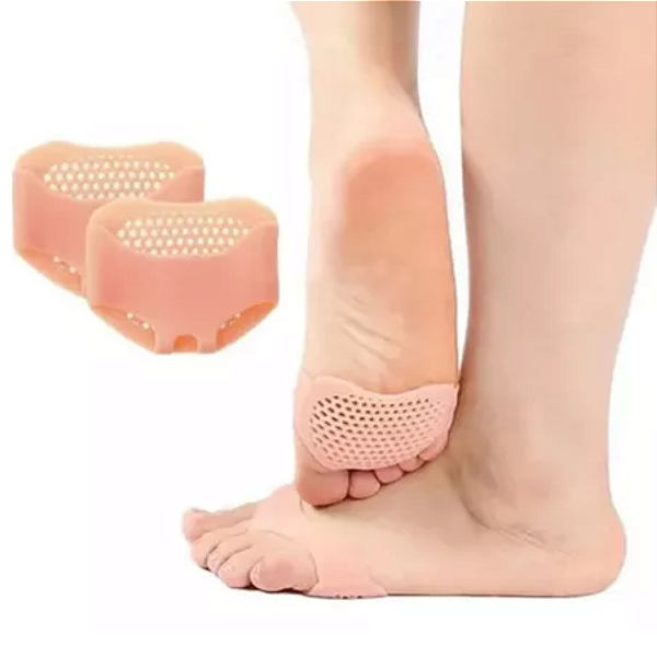 Par De Protetor Para Planta Dos Pés Em Silicone Reutilizável