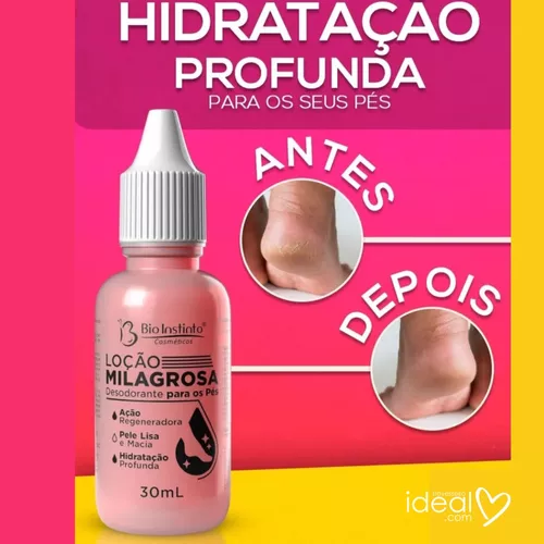 Gota Milagrosa Para Pés - Combate Rachadura E Ressecamento