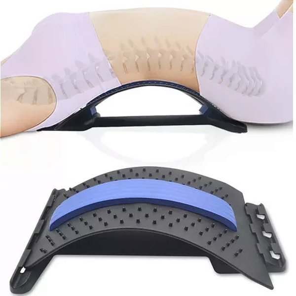 Alongador Lombar Suporte Massageador Quiropraxia Portátil