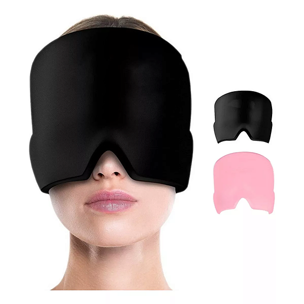 Touca Alivia Dores De Cabeça, Enxaqueca Mascara Tapa Olhos