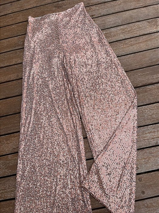 Calça Pantalona Paetê
