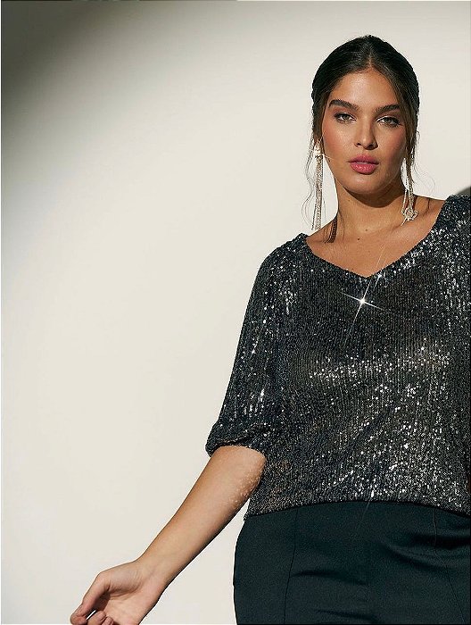 Blusa De Paetê