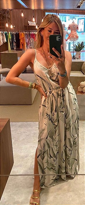 Vestido Longo Estampado