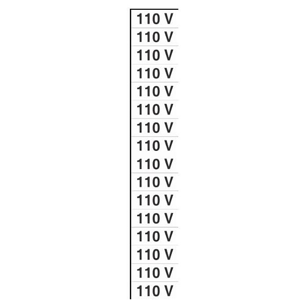 Placa indicação para tomada 110v 5x20cm Sinalize