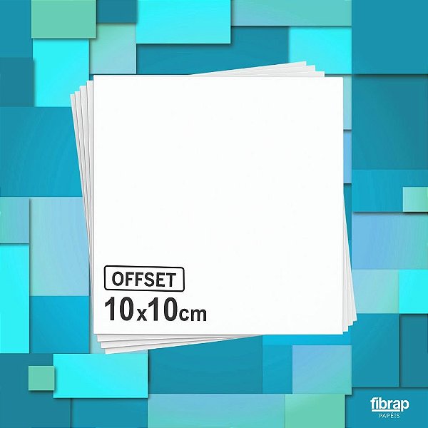 Papel Offset  (10x10cm),