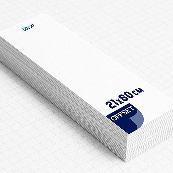 Papel Offset  (21x60cm),