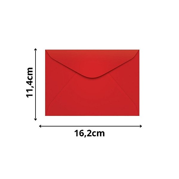 ENVELOPE SCRITY 114X162 CARTA VERMELHO 80 g/m2