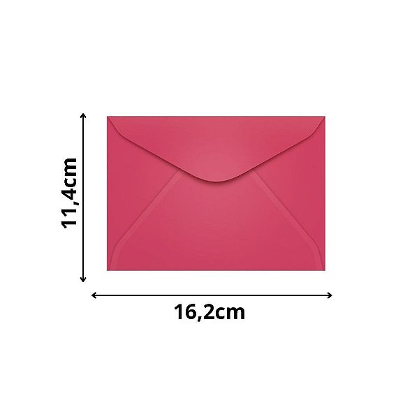 ENVELOPE SCRITY 114X162 CARTA ROSA CHOQUE 80 g/m2