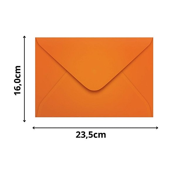 ENVELOPE SCRITY 160X235 CONVITE LARANJA 80 g/m2