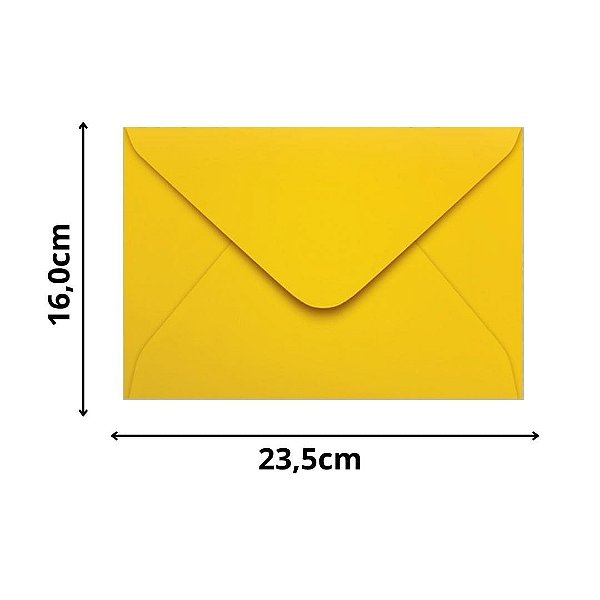 ENVELOPE SCRITY 160X235 CONVITE AMARELO 80 g/m2