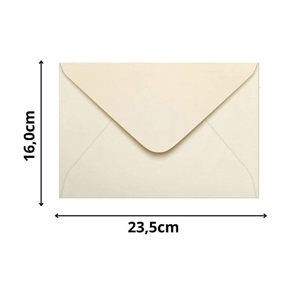 ENVELOPE SCRITY 160X235 CONVITE CREME 80 g/m2