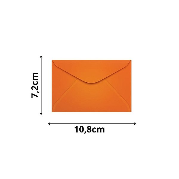 ENVELOPE SCRITY 072X108 VISITA LARANJA 80 g/m2