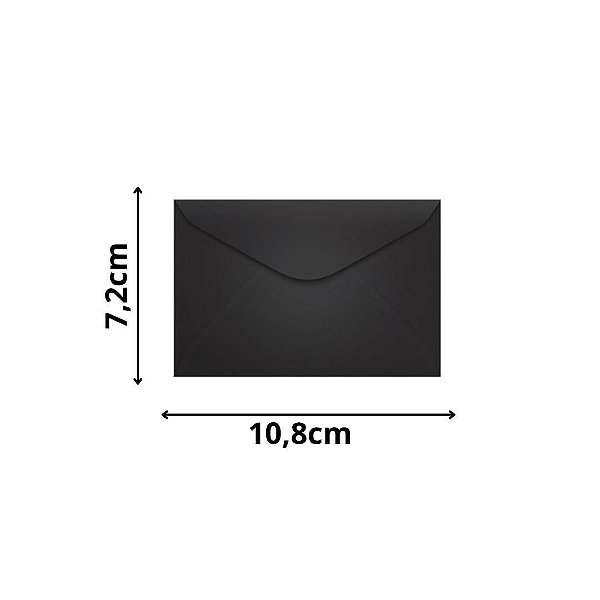 ENVELOPE SCRITY 072X108 VISITA PRETO 80 g/m2