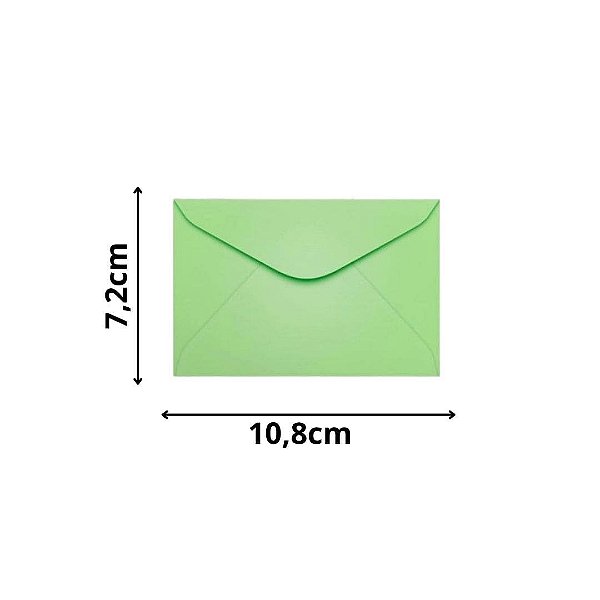 ENVELOPE SCRITY 072X108 VISITA VERDE CLARO 80 g/m2
