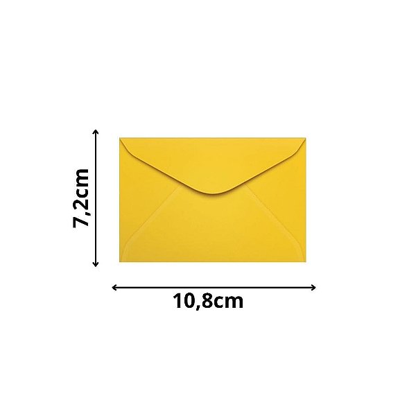 ENVELOPE SCRITY 072X108 VISITA AMARELO 80 g/m2