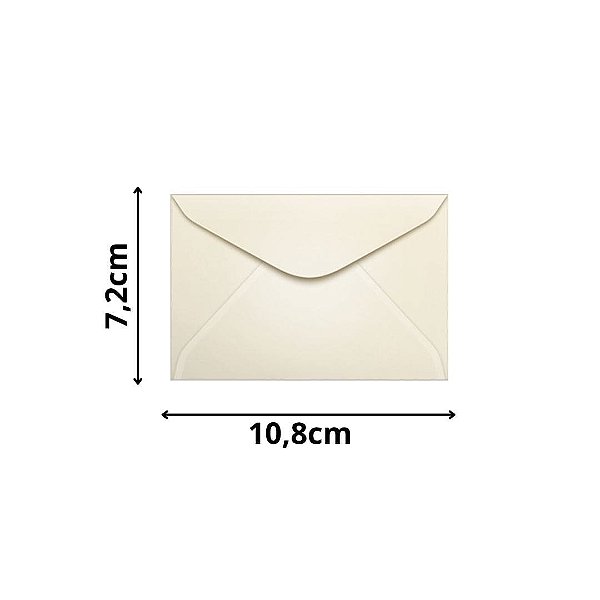 ENVELOPE SCRITY 072X108 VISITA CREME 80 g/m2