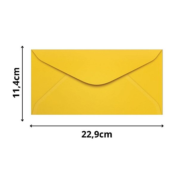 ENVELOPE SCRITY 114X229 OFICIO AMARELO 80 g/m2