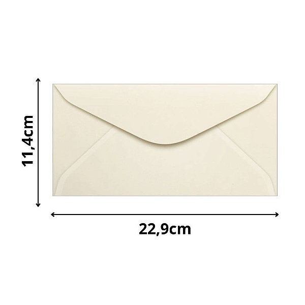 ENVELOPE SCRITY 114X229 OFICIO CREME 80 g/m2