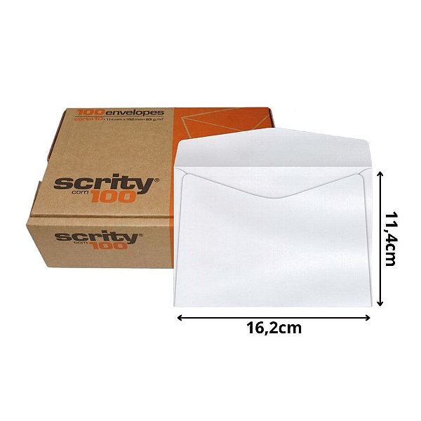 ENVELOPE SCRITY CARTEIRA 114X162 CARTA 75G C/100
