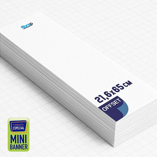 Mini Banner Fibrap Offset  (21,6x65cm),