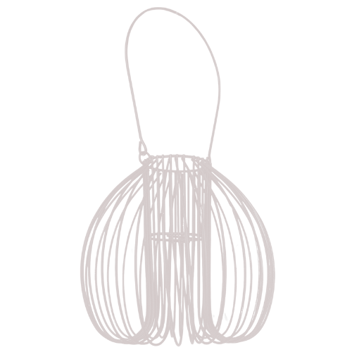Candelabro Castiçal De Metal Branco com 1 Copo de Vidro Para Vela