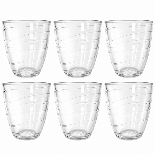 Jogo Com 6 Copos 250ml Vidro Para Água e Sucos Pasabahce