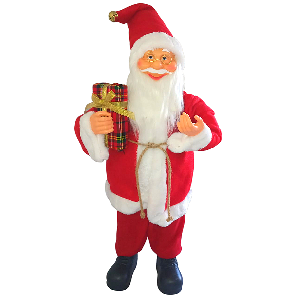 Papai Noel Natal com Presentes Decorativo 60cm - Saldão