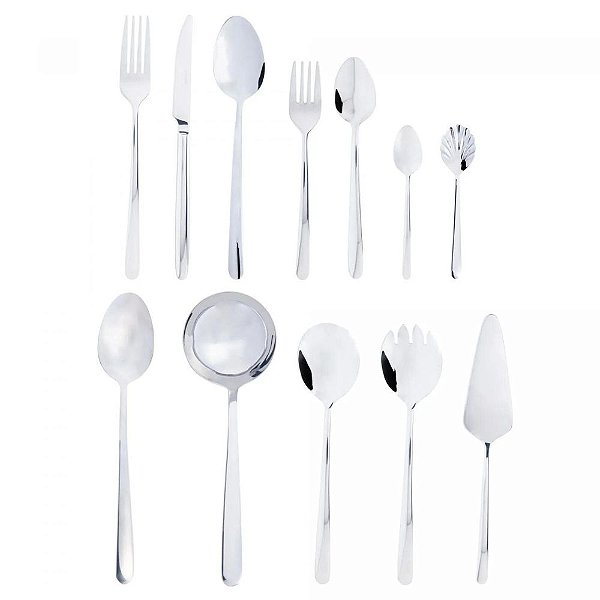 Faqueiro 54 Peças Viena Aço Inox Caixa Litografada Wolff