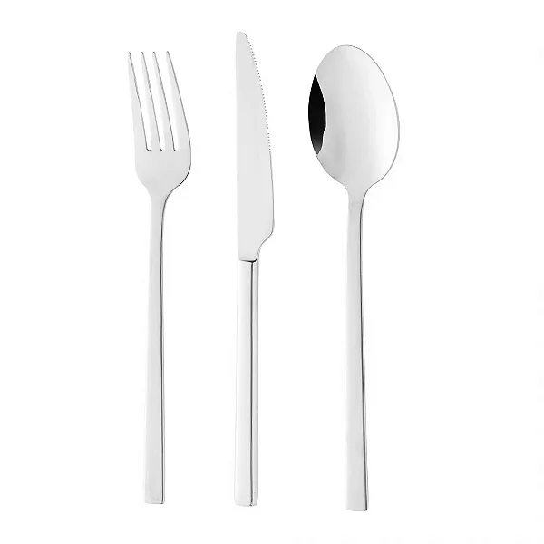 Faqueiro 101 Peças Firenze Aço Inox Com Caixa Litografada Wolff