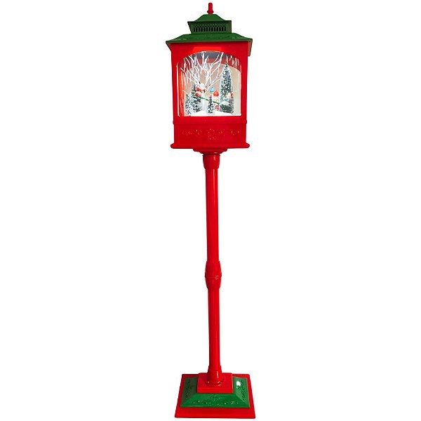 Poste Natalino 124cm Com Luz Músicas e Movimento Bivolt