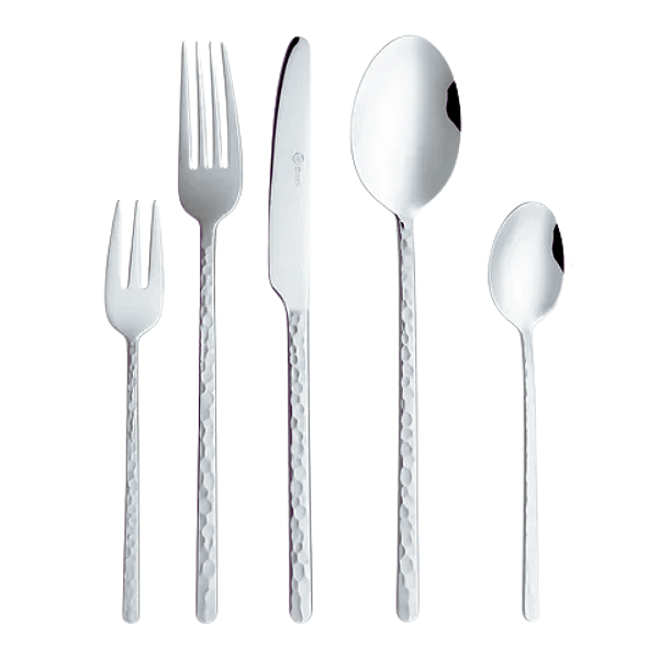 Faqueiro Veneza 30 Peças Aço Inox Prata Wolff.