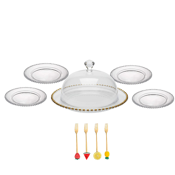 Jogo com 10 Peças para Servir Sobremesas Wolff / L'hermitage