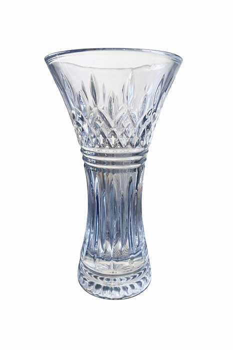 Vaso De Cristal Lys 16cm x 30cm Decoração Wolff